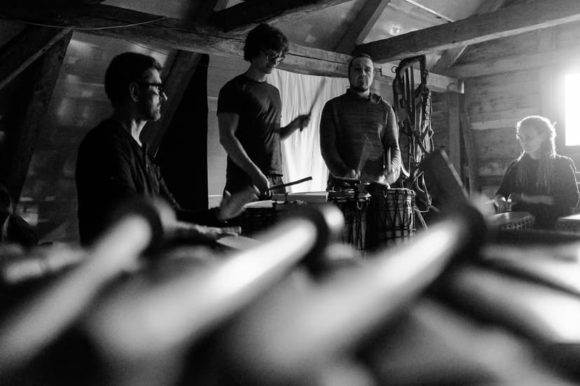 people playing drums